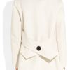 Derek Lam Woolblend Peacoat in White - Lyst