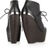 Lanvin Leather Ankle Boots in Black - Lyst