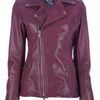 Mcq By Alexander Mcqueen Biker Jacket in Purple (oxblood) - Lyst