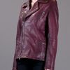 Mcq By Alexander Mcqueen Biker Jacket in Purple (oxblood) - Lyst