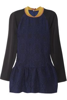 Preen Heather Woolbrocade and Cotton Top - Lyst