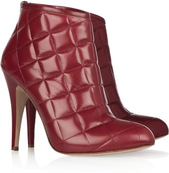 Bionda Castana Sara Quilted Leather Ankle Boots - Lyst