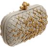 Bottega Veneta Intreccio Rings Knot Minaudiere in Beige - Lyst
