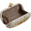 Bottega Veneta Intreccio Rings Knot Minaudiere in Beige - Lyst