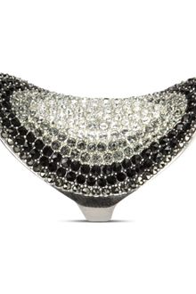 Judith Jack Ring Sterling Silver Marcasite 34 Ct Tw Onyx 1 Ct Tw and Crystal 38 Ct Tw Cocktail Ring - Lyst
