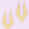 Nasty Gal Sharp Lock Earrings in Gold - Lyst