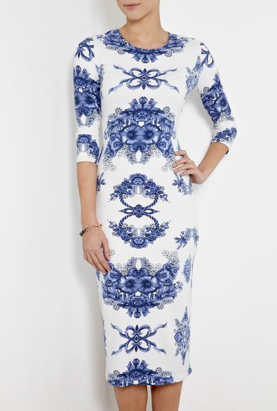 Preen Teacup Print Daisy Dress in Blue - Lyst