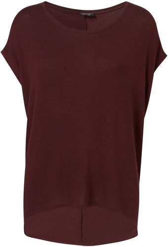 Topshop Short Sleeve Oversized Tee - Lyst