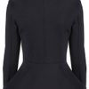 Topshop Ribbed Peplum Jacket in Blue (navy blue) - Lyst