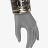 Tory Burch Matteo Logo Cuff Bracelet in Black - Lyst