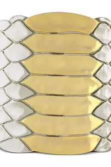 Vince Camuto Two Tone Snake Texture Cuff Bracelet - Lyst