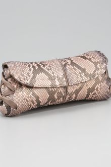 VBH Ballerina Pickstitched Clutch Bag Python - Lyst