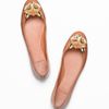 Tory Burch Leather Fox Ballet Flat in Brown (chestnut) - Lyst