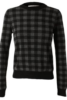 A.L.C. Checked Wool Jumper - Lyst