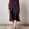 Alexander Mcqueen Peplum Coat in Purple (burgundy) - Lyst