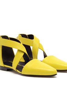 Alexander Wang Tabea Lizard Embossed Leather Sandals - Lyst