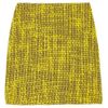 Alice + Olivia Bouclé Mini Skirt in Yellow - Lyst