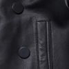 Balenciaga Top Stitched Leather Pea Coat in Green (pea) - Lyst