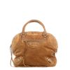 Balenciaga Classic Suede Bowling Bag in Brown (tan) - Lyst
