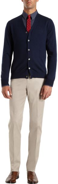Barneys New York Co-op Button Front Cardigan - Lyst