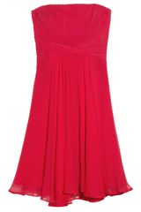 BCBGMAXAZRIA Duran Gathered Silk Chiffon Dress