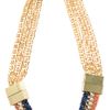 Bex Rox Gina Interwoven Necklace in Gold - Lyst
