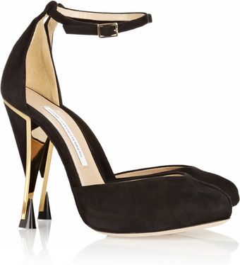 Diane Von Furstenberg Lucette Suede Pumps - Lyst