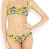 Dolce & Gabbana Printed Underwired Bandeau Bikini in Multicolor (multicolored) - Lyst