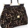 Dolce & Gabbana Miss Sicily Macramé and Lace Appliqué Tote in Beige (nude) - Lyst
