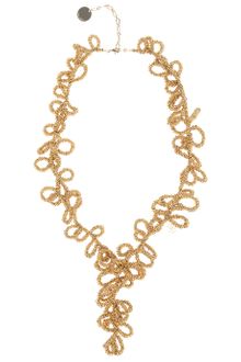 Elie Saab Gold Long Loop Necklace - Lyst