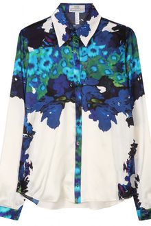 Erdem Cecilia Printed Silk Blouse - Lyst