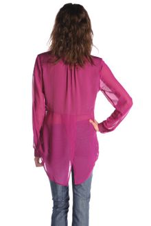 Free People Sheer Buttondown Tunic - Lyst