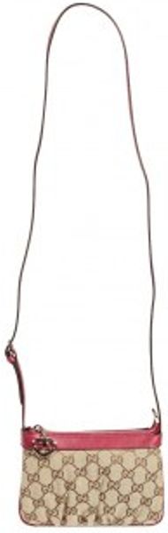Gucci Gg Shoulder Bag in Pink (white) - Lyst