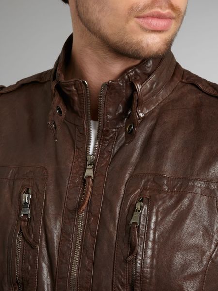 hugo boss leather jacket mens price