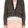 Isabel Marant Barte Striped Knitted Cardigan in Gray (multi) - Lyst