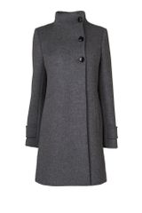 Jaeger Double Wool Db Funnel Neck Swing Coa