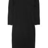 Jil Sander Garden Knitted Jersey Dress in Black - Lyst