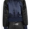 Jil Sander Mail Padded Satin Bomber Jacket in Blue - Lyst