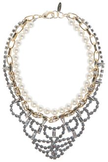 Joomi Lim Spike Pearl and Crystal Necklace - Lyst