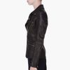 Mcq By Alexander Mcqueen Black Hip Leather Biker Jacket in Black - Lyst