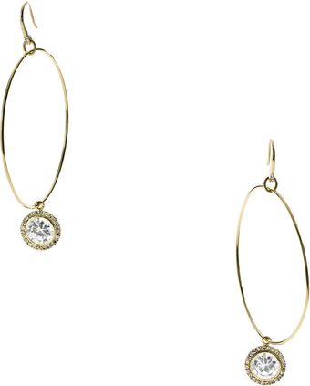Michael Kors Hoop with Drop Earrings  - Lyst