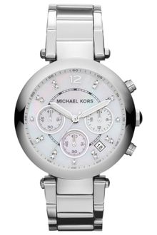 Michael Kors Womens Chronograph Parker Stainless Steel Bracelet 39mm - Lyst