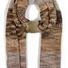 Missoni Amethystreed Green Contrast Knit Scarf in Brown (green) - Lyst