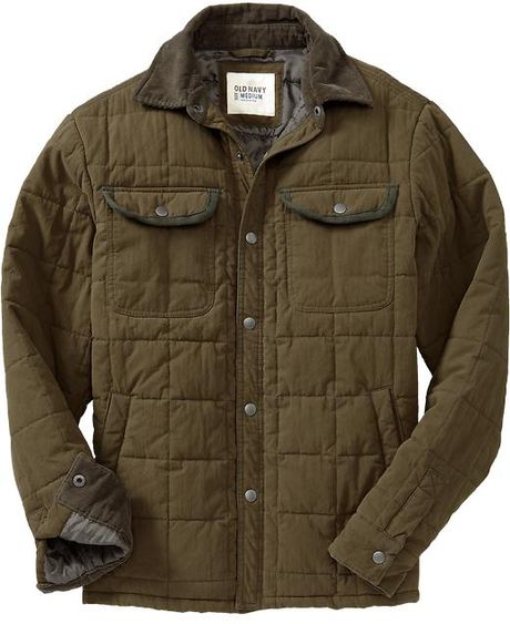 Old Navy Quilted Jacket in Green for Men (olive)