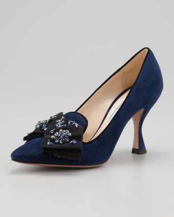 Prada Nashelle Patent Leather Flat - Lyst
