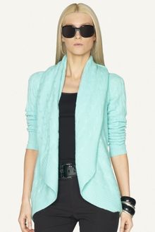 Ralph Lauren Black Label Cashmere Circle Cardigan - Lyst
