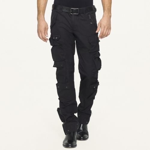 ralph lauren cargo pants black