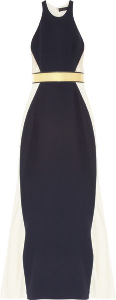 Stella McCartney Saskia Stretch Cady and Mesh Gown - Lyst