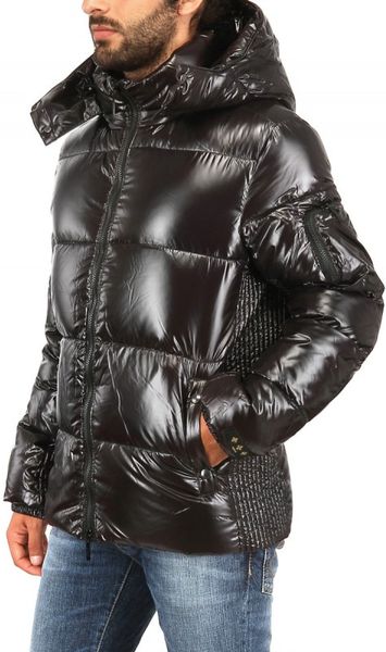 Tatras Shiny Nylon Hooded Kraz Down Jacket in Black for Men | Lyst