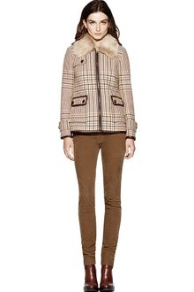 Tory Burch Jasmine Glen Plaid Coat - Lyst